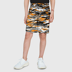 Шорты детские Тигровый камуфляж, цвет: 3D-принт — фото 2