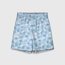 Шорты детские Морозное Снежное Утро, цвет: 3D-принт