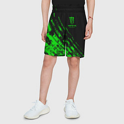 Шорты детские Monster Energy Текстура, цвет: 3D-принт — фото 2