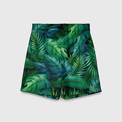 Детские шорты Green plants pattern