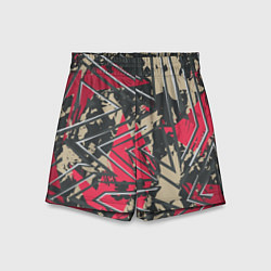 Шорты детские Камуфляжный паттерн, цвет: 3D-принт