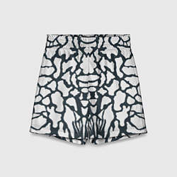 Детские шорты Animal Black and White Pattern