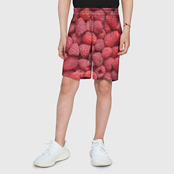 Шорты детские Малина - ягоды, цвет: 3D-принт — фото 2