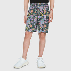 Шорты детские Узоры Роспись Орнамент, цвет: 3D-принт — фото 2