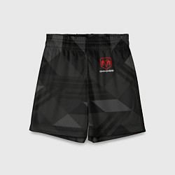 Шорты детские Dodge - абстракция, цвет: 3D-принт