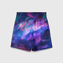Детские шорты Космическое туманное сияние