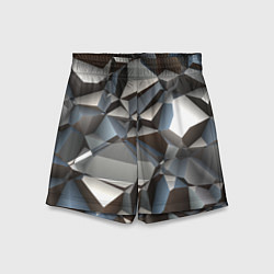 Детские шорты Полигональная скальная текстура - объём