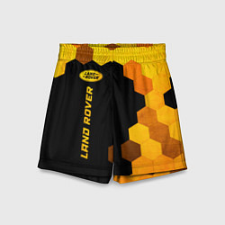 Шорты детские Land Rover - gold gradient: по-вертикали, цвет: 3D-принт