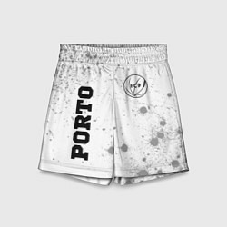 Шорты детские Porto sport на светлом фоне: надпись, символ, цвет: 3D-принт