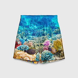 Шорты детские Дно морское, цвет: 3D-принт