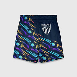 Шорты детские Sevilla градиентные мячи, цвет: 3D-принт