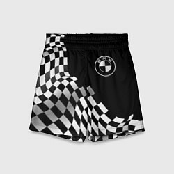 Шорты детские BMW racing flag, цвет: 3D-принт