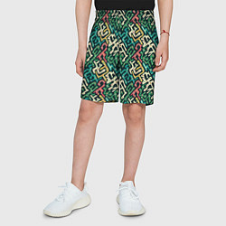 Шорты детские Граффити абстрактные фигуры, цвет: 3D-принт — фото 2