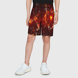 Шорты детские Лавовое стекло, цвет: 3D-принт — фото 2