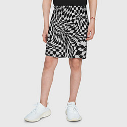 Шорты детские Пластика шахматной доски, цвет: 3D-принт — фото 2