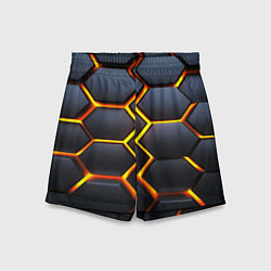 Шорты детские Плиты брони, цвет: 3D-принт