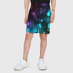 Шорты детские Абстракция блики, цвет: 3D-принт — фото 2