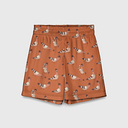 Детские шорты Голубь в шляпе - паттерн