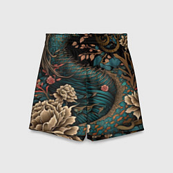 Детские шорты Японский змей Irezumi