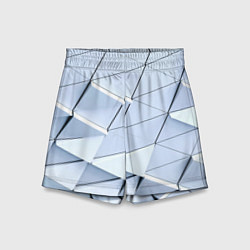 Шорты детские Metalic triangle stiil, цвет: 3D-принт