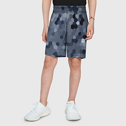 Шорты детские Камуфляж из сот, цвет: 3D-принт — фото 2