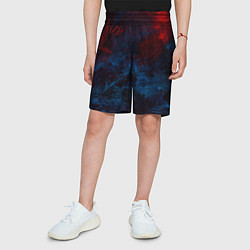 Шорты детские Космическая абстракция битва, цвет: 3D-принт — фото 2