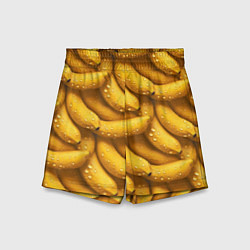 Шорты детские Сочная текстура из бананов, цвет: 3D-принт