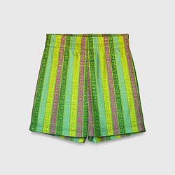 Детские шорты Abstraction green