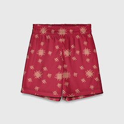 Шорты детские Красный стиль, цвет: 3D-принт