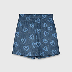 Детские шорты Hearts on denim