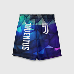 Шорты детские Juventus logo blue, цвет: 3D-принт
