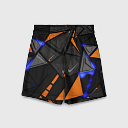 Шорты детские Orange black style, цвет: 3D-принт