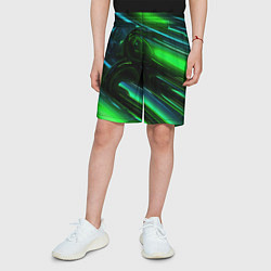 Шорты детские Green elemetns, цвет: 3D-принт — фото 2