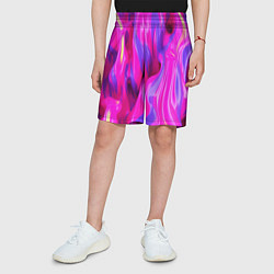 Шорты детские Pink blue texture, цвет: 3D-принт — фото 2