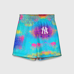Шорты детские New York Yankees - baseball team - logo, цвет: 3D-принт