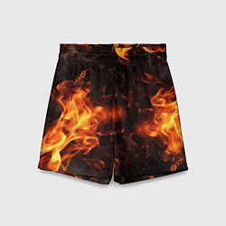 Шорты детские Fire style, цвет: 3D-принт