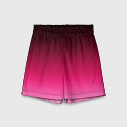 Шорты детские Розово-малиновый градиент, цвет: 3D-принт