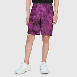 Шорты детские Абстракция - гранат умбалит, цвет: 3D-принт — фото 2