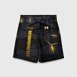 Шорты детские Hummer - плиты с эффектом свечения, цвет: 3D-принт