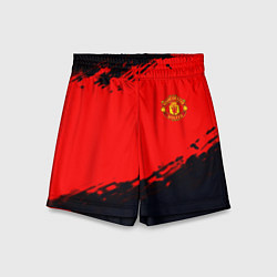 Шорты детские Manchester United colors sport, цвет: 3D-принт