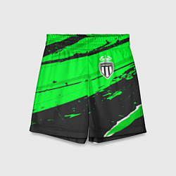 Шорты детские Monaco sport green, цвет: 3D-принт
