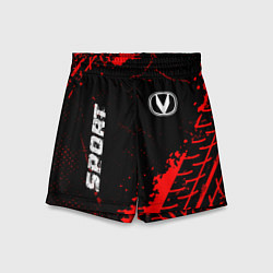 Шорты детские Changan red sport tires, цвет: 3D-принт