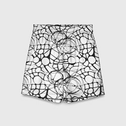 Шорты детские Абстрактный нейрографический узор, цвет: 3D-принт