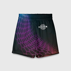 Шорты детские Haval neon hexagon, цвет: 3D-принт