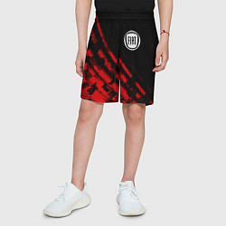 Шорты детские Fiat sport grunge, цвет: 3D-принт — фото 2