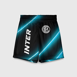Шорты детские Inter неоновые лампы, цвет: 3D-принт