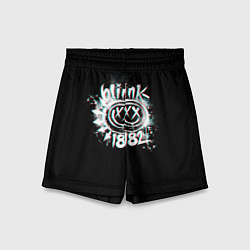 Шорты детские Blink-182 glitch, цвет: 3D-принт