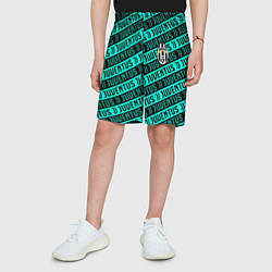 Шорты детские Juventus pattern logo steel, цвет: 3D-принт — фото 2