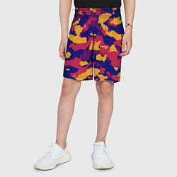 Шорты детские Камуфляж армейский, цвет: 3D-принт — фото 2