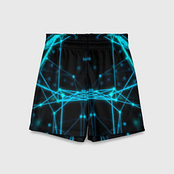 Шорты детские Синий плексус, цвет: 3D-принт